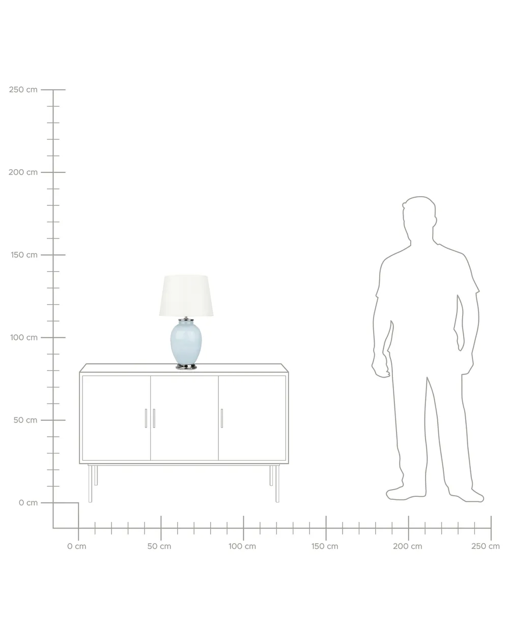 Table Lamp BRENTA Ceramic Light Blue_797558