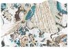Teppich Baumwolle mehrfarbig 200 x 300 cm Vogelmotiv Kurzflor ARIHA_854052