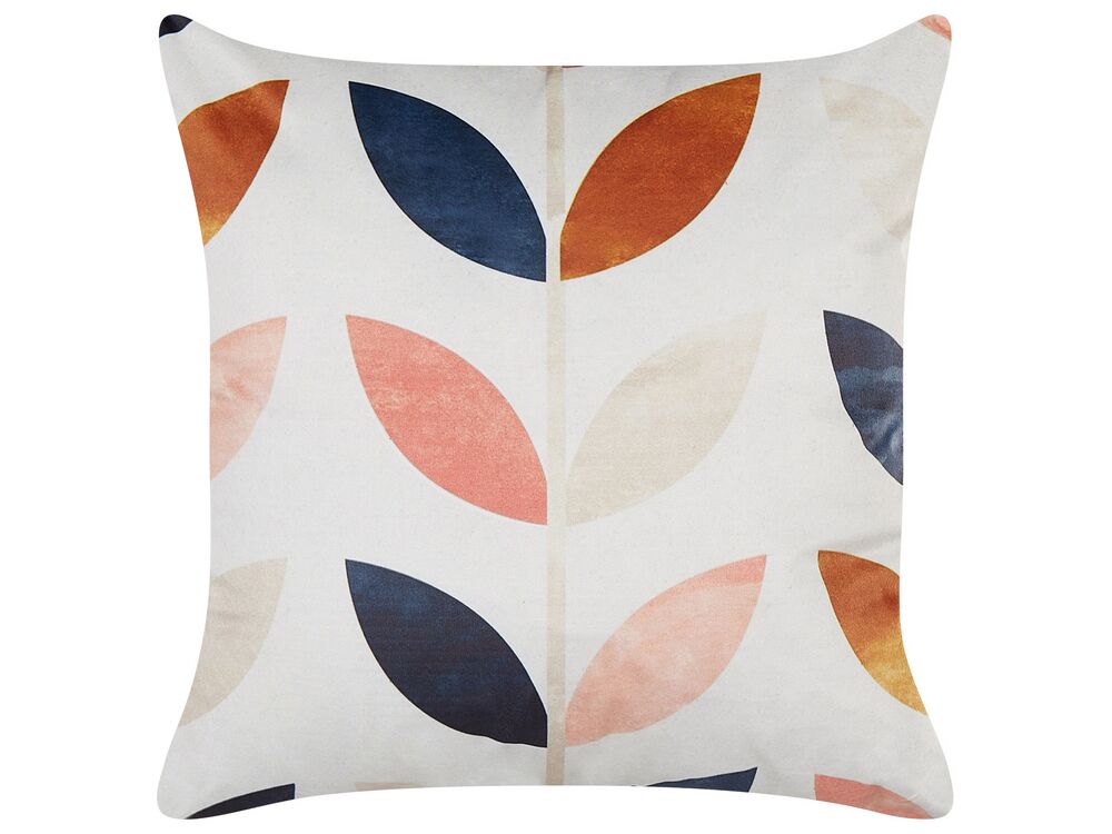 Dekokissen QUINOA 45 x 45 cm Samtstoff Bunt Pflanzenmuster