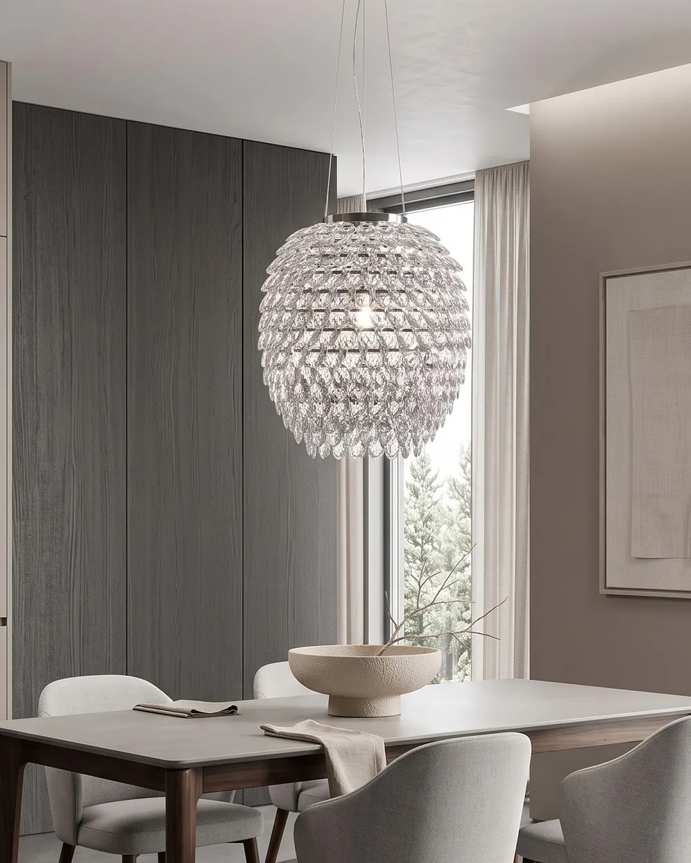 Lampa wisząca SAUER Srebrny_1151197