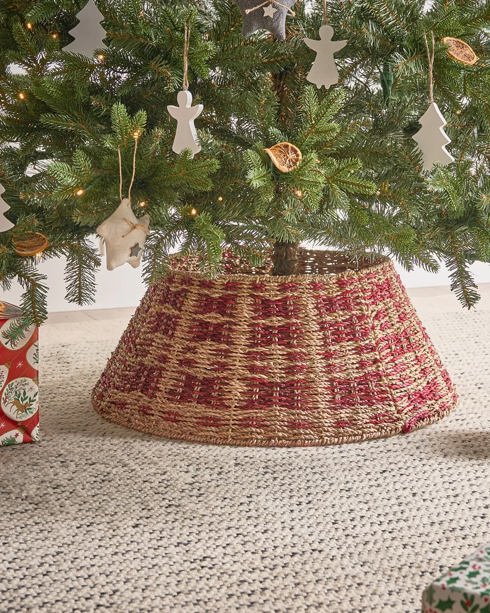 Copri base per albero di Natale NEIGE 52 cm Alghe marine Naturale