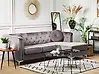 Corner Sofa FLEN Velvet Grey Left Hand