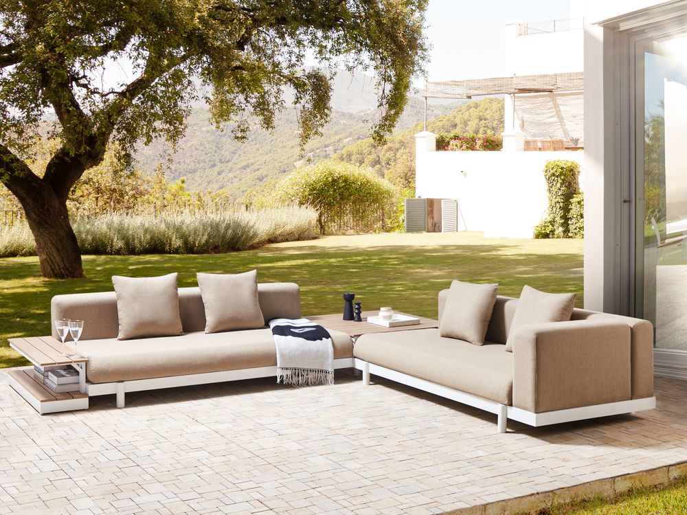 Sofa Set MISSANELLO Polyester Beige 5 Seater Beliani