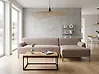 Corner Sofa SOSJO Fabric Light Brown Left Hand