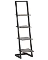 4 Tier Shelving Unit JOPLIN 143 cm Black