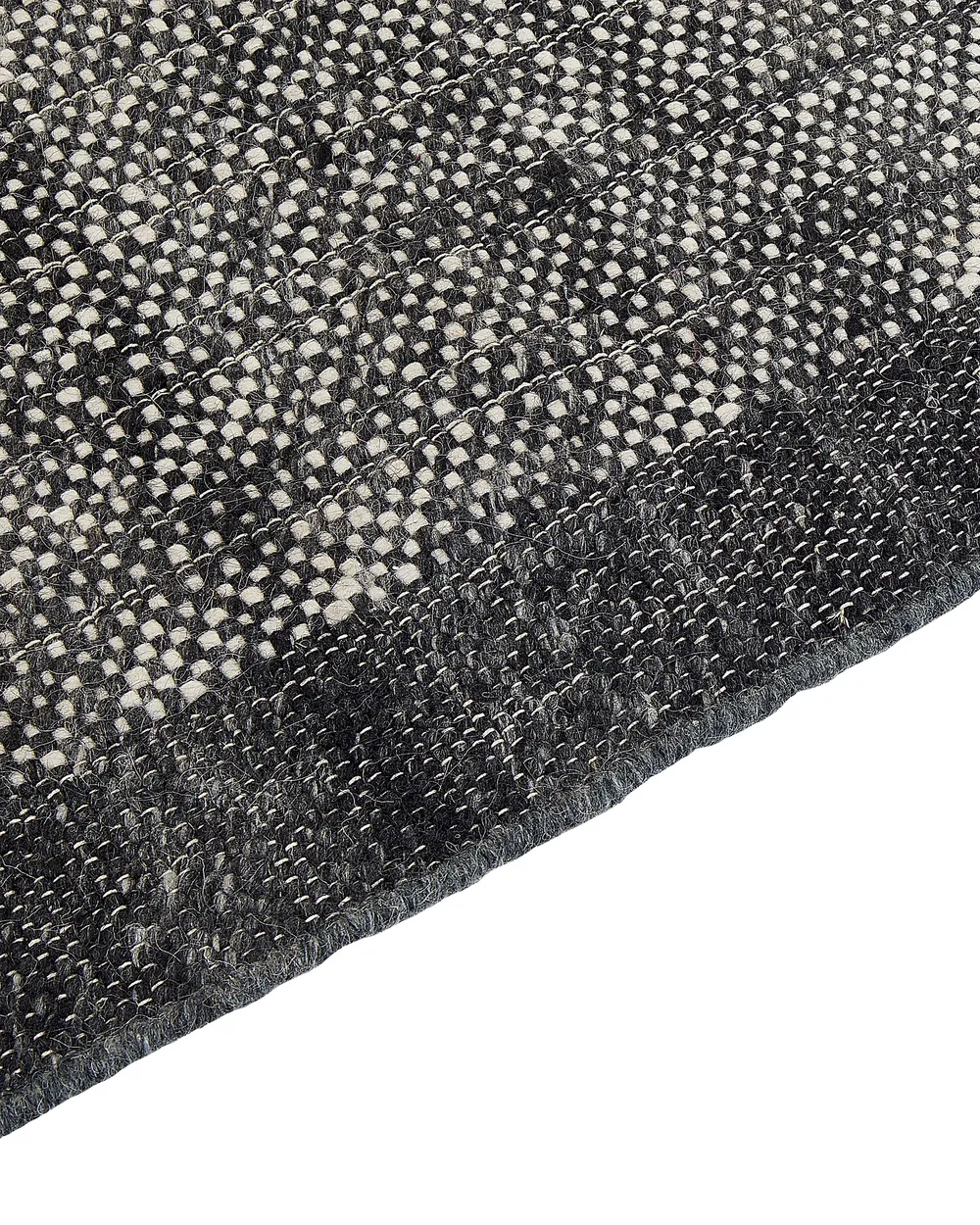 Rug ATLANTI Black 140 x 200 cm Wool_847266