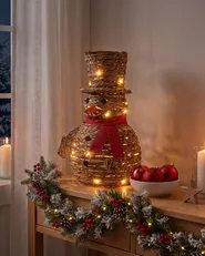Dekoracja świąteczna LED OLAFSVIK 52 cm Bałwan Naturalny_1015297