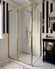 Cabina doccia LANGUI 90 x 120 x 190 cm Oro_1114729