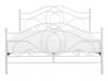 Kovová posteľ 140 x 200 cm biela LYRA_817946
