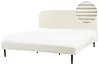 Bed Corduroy FLAYAT 180 x 200 cm (EU Super King) Off-White