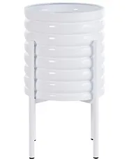 Magasított virágállvány GENTIANELLA 31 cm Fém Fehér_1190783