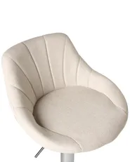 Set di 2 sgabelli da bar LUCCA Tessuto Beige chiaro_1011507