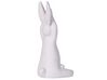 Conjunto de 3 figuras decorativas em forma de coelho cerâmica branca BREST_798711