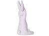 Set di 3 statuette decorative ceramica bianco BREST_798711