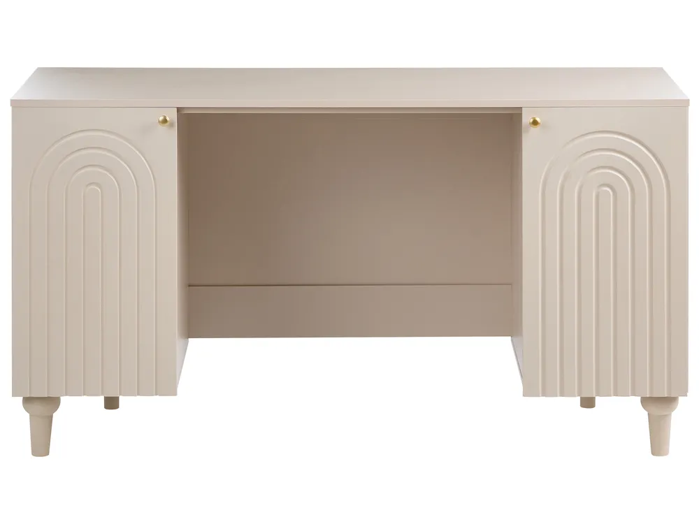 Scrivania ARVANI 140 cm 50 cm Beige chiaro_1092254