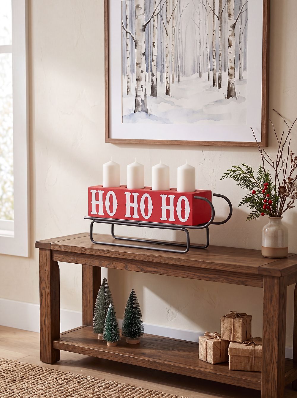 Candle Holder KUHMO Metal Red