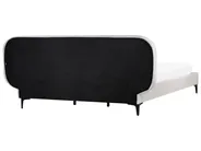 Bed Velvet SUZETTE 180 x 200 cm (EU Super King) Light Grey_989490