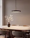 Lámpara LED colgante EVENLODE Metal Negro
