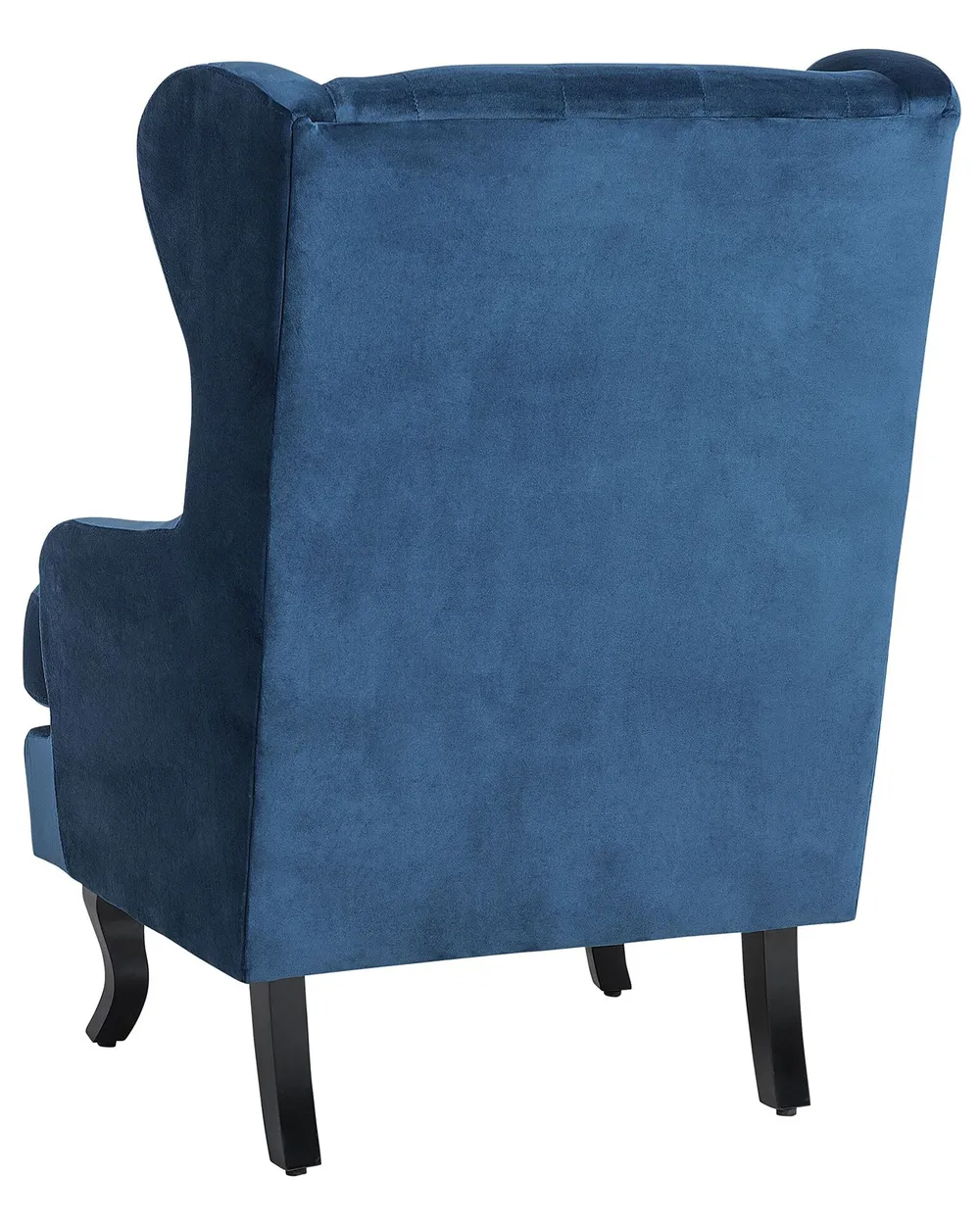 Poltrona Wingback ALTA Velluto Blu scuro_749408