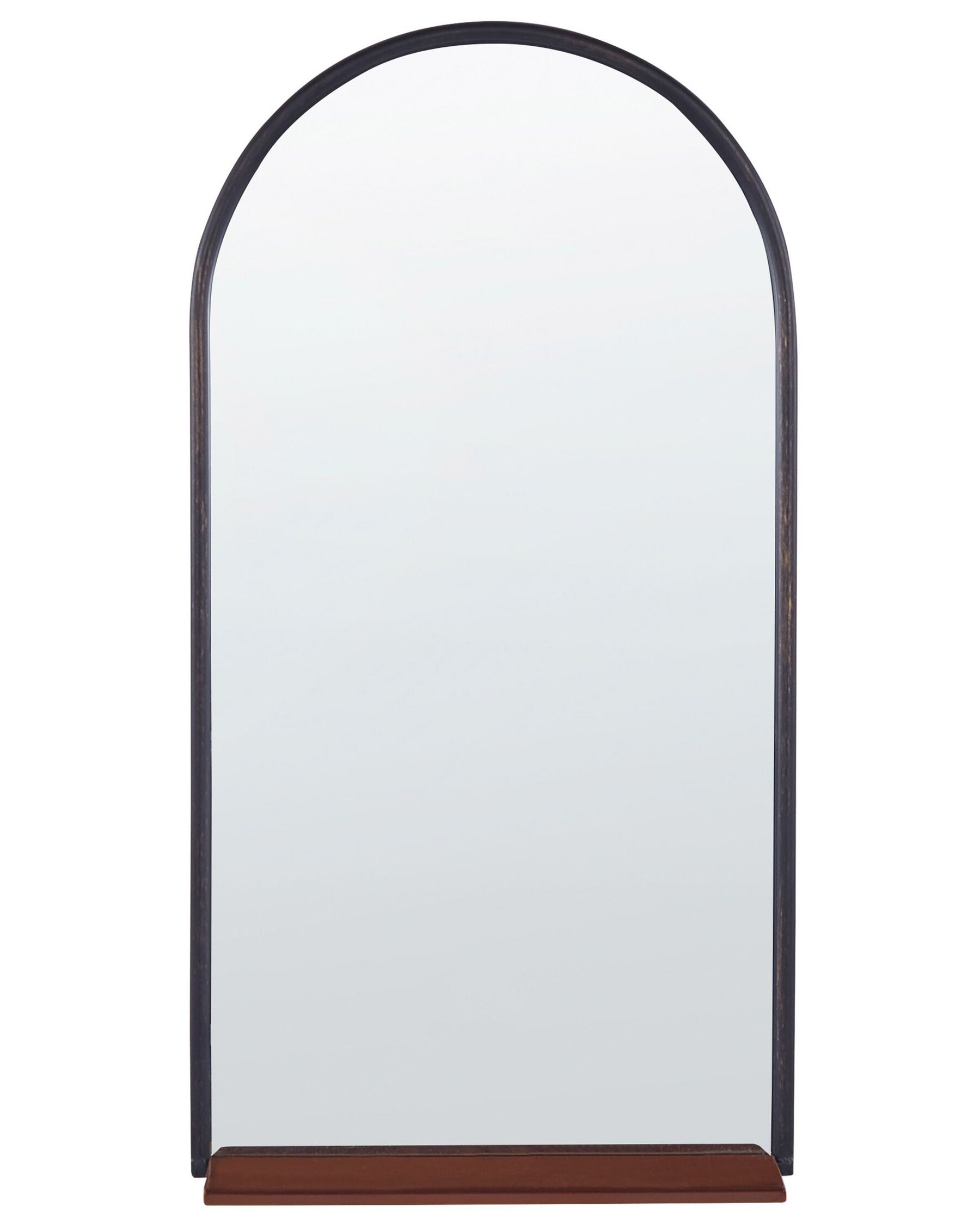 Specchio da parete argento nero e rame 40 x 67 cm DOMME_837873