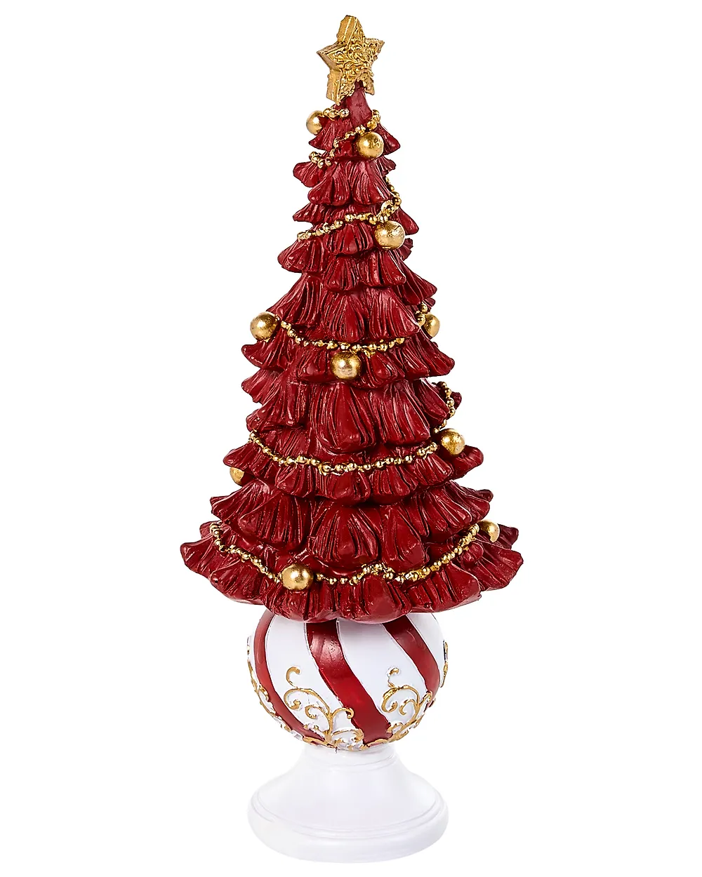 HITIS 32/32/40 cm Albero di Natale Rosso/Bianco_1175562