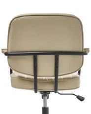 Desk Chair BERNE Faux Leather Beige_1008482