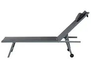 Set di 2 Lettini Prendisole SORONI Metallo Nero_1014188