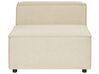 Linen 1-Seat Section Beige APRICA_860326