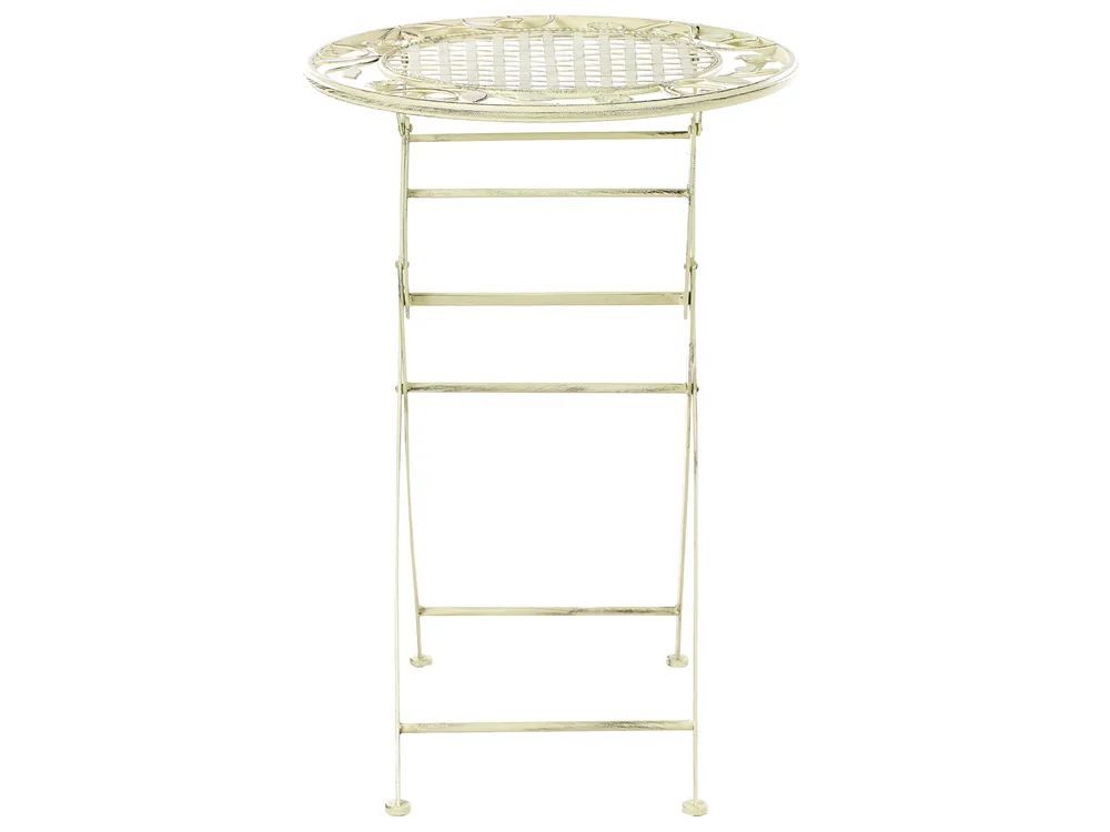 Garden Bar Table BIVIO 60 cm 60 cm Metal Light Green_966463