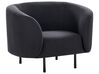 Sofa Set Stoff schwarz 6-Sitzer LOEN_920350