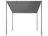 Cenador VIMINO 282 cm x 294 cm Metal Gris oscuro