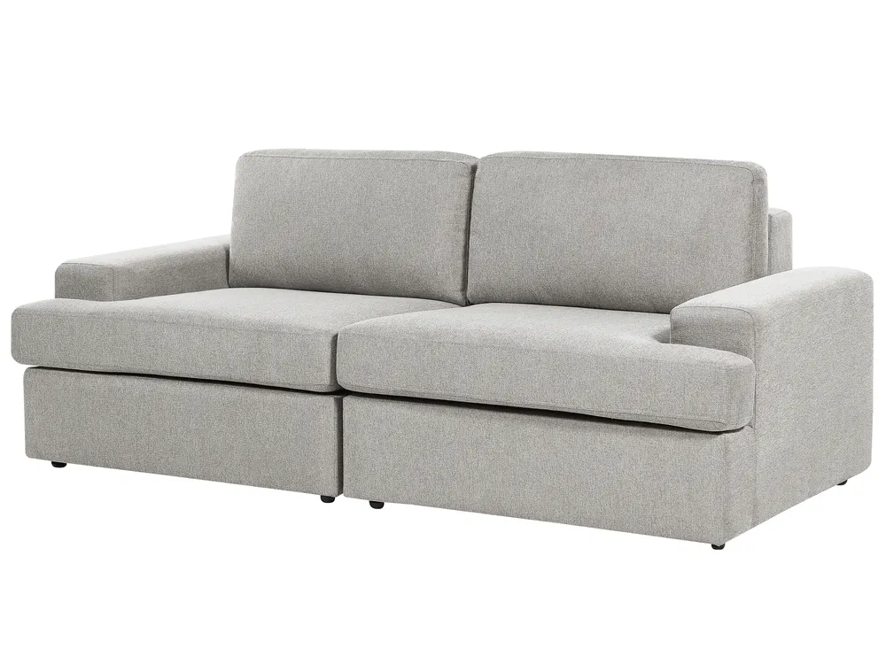 Sofa 3 Seater ALLA Fabric Light Grey_893848
