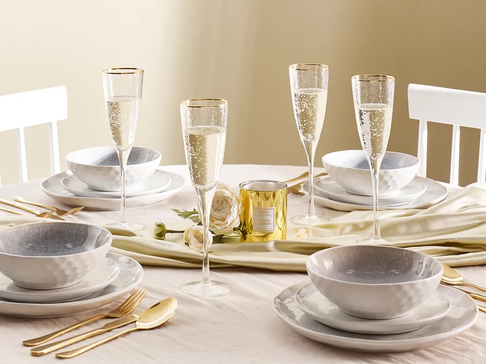 Set di 4 flûte da champagne TOPAZ 250 ml Trasparente_923423