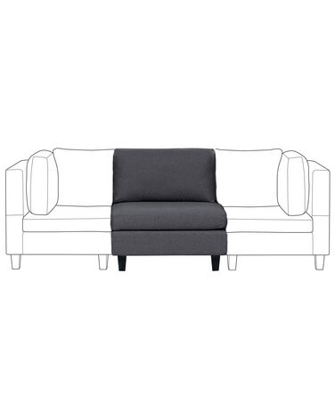 Fabric 1-Seat Section Dark Grey UNSTAD