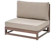Set da giardino con tavolo 5 posti TIMOR Modulare Legno di acacia certificato Marrone scuro_853365