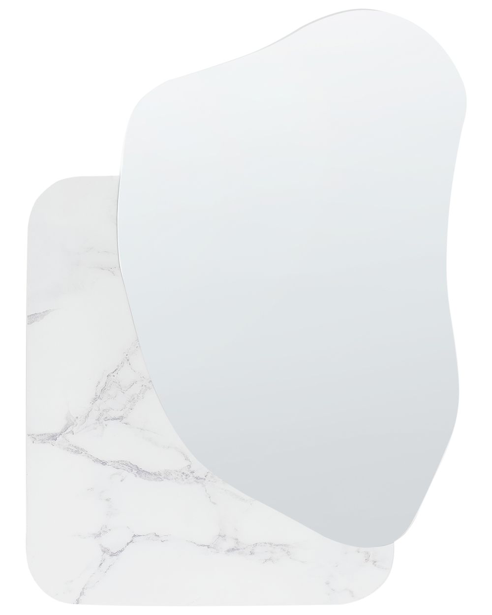Wandspiegel ARVERT 60 cm 80 cm Weißer Marmor