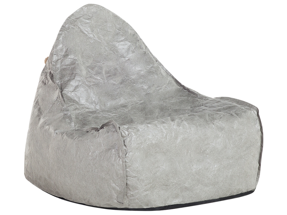 Silver crushed velvet bean bag on sale