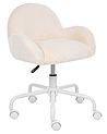 Chaise de bureau JUBBI Fourrure synthétique Blanc cassé