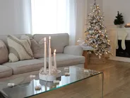 Ośnieżona sztuczna choinka świąteczna LED TATLOW 180 cm Zielony_846051
