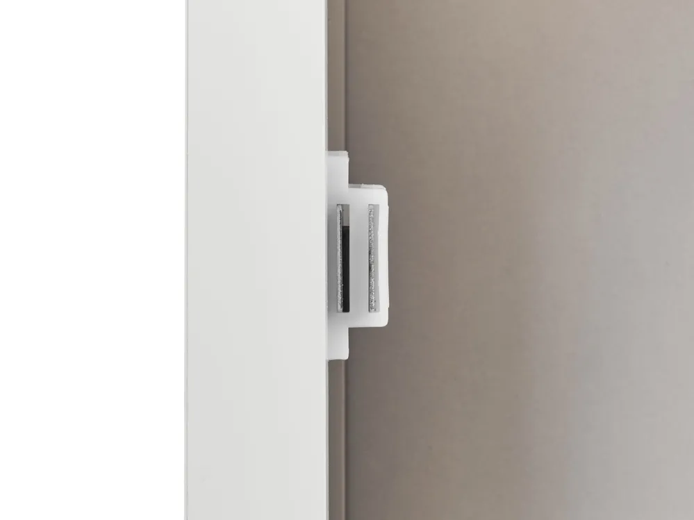 Lomadox Armadietto Bagno Con Specchio E Luci LED - LUTON56 - 40 Cm - Rovere Wotan - 1 Anta, 2 Ripiani - Moderno E Funzionale - 2