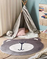 Tappeto per bambini COLARGOL Marrone ø 120 cm_1178349