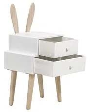 2 Drawer Bedside Table BANKS White_934778