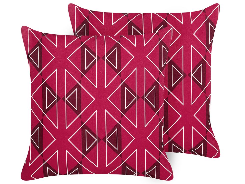 Pink geometric cushions hot sale