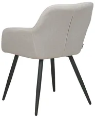 Set of 2 Dining Chairs CASMALIA Velvet Taupe_898892