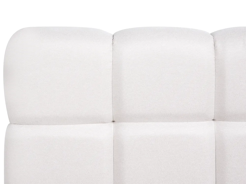 Bett mit Stauraum BASTON Stoff Cremeweiß 160 x 200 cm_997045