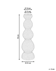Wazon dekoracyjny GERACE 70 cm Rattan Naturalny_1077409