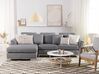 Right Hand Fabric Corner Sofa Light Grey OSLO_693560