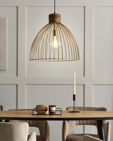 Metal Pendant Lamp Brass BANAS