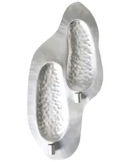 Świecznik wiszący PENICHE 60 cm Metal Srebrny_968442