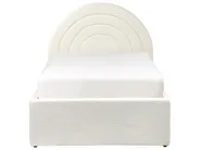 Kids Ottoman Bed ANET Boucle Off-White 90 x 200 cm (EU Single)_959434